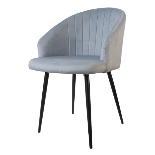 كرسي طعام راوند - رمادي