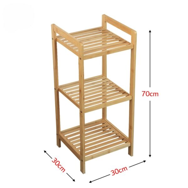 وحدة تنظيم خشب 3 أدوار مربع روما - خشبي