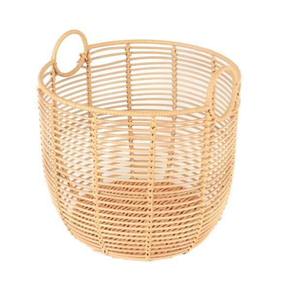 طقم سلال تخزين ملابس راتان 3 قطع مولتو - بيج