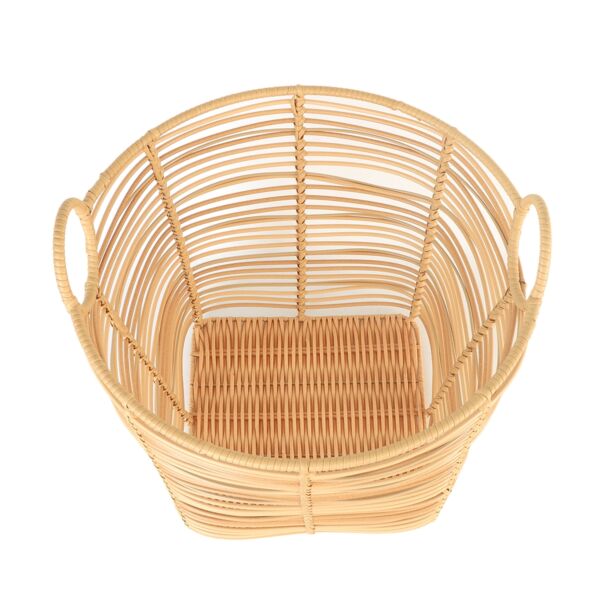 طقم سلال تخزين ملابس راتان 3 قطع الفا - بيج