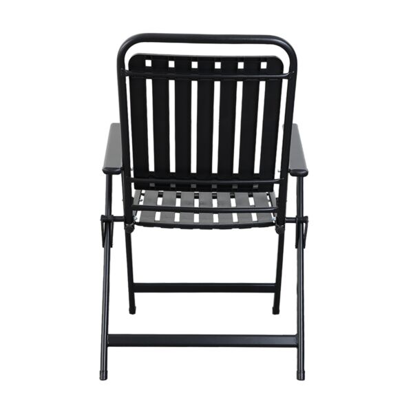 طقم جلسة خارجية قابل للطي 3 قطع سينترا - اسود