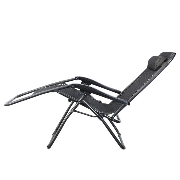 كرسي جلسة خارجية بمسند للرأس قابل للطي سبيكتر - رمادي