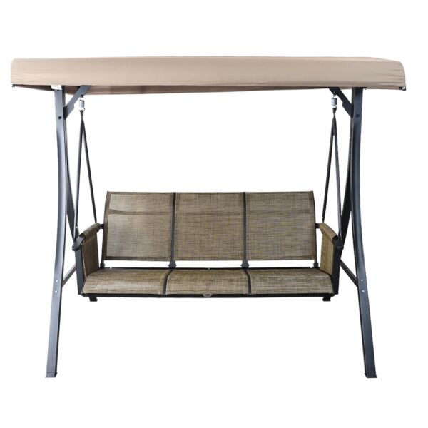 أرجوحة للحديقة بثلاثة مقاعد مع مظلة سونا - بيج