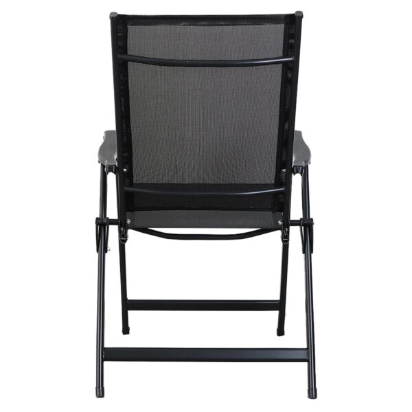 كرسي جلسة خارجية قابل للطي مارتن - اسود