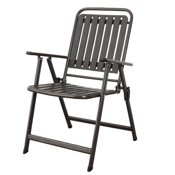 كرسي جلسة خارجية قابل للطي فلاديف - بني