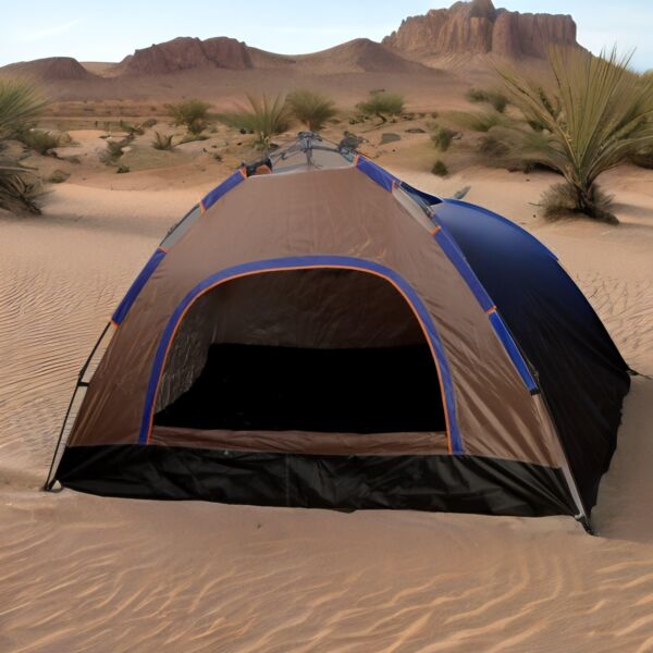 خيمة ذاتية التركيب سوليد - بني غامق