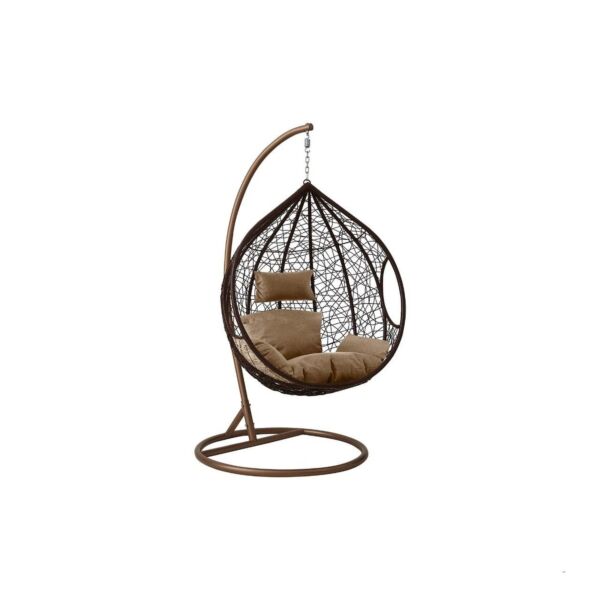 أرجوحة حجم كبير فابري - مقعد واحد - بني فاتح