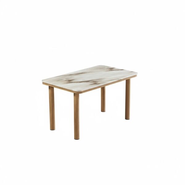 طقم طاولة طعام ميرنا 4 اشخاص رخام - بيج