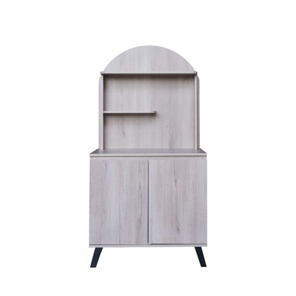 ركن قهوة خشب ماليزي سيفتاب - رمادي