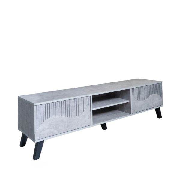 طاولة تلفزيون 160 سم لون رمادي