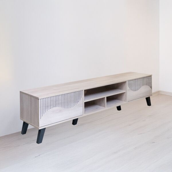 طاولة تلفزيون مستطيلة 180 سم - بيج