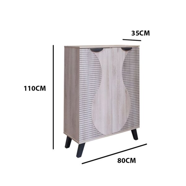 خزانة احذية بابين - خشبي