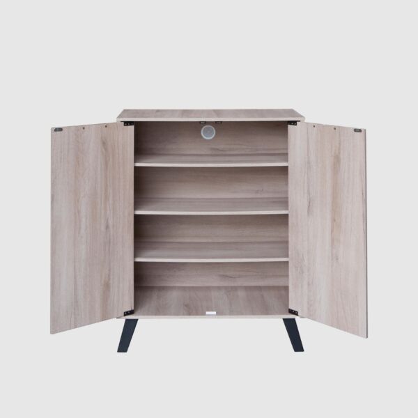 خزانة أحذية بابين خشب ماليزي ريماس - بيج