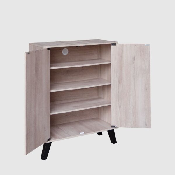 خزانة أحذية بابين خشب ماليزي لامار - بيج