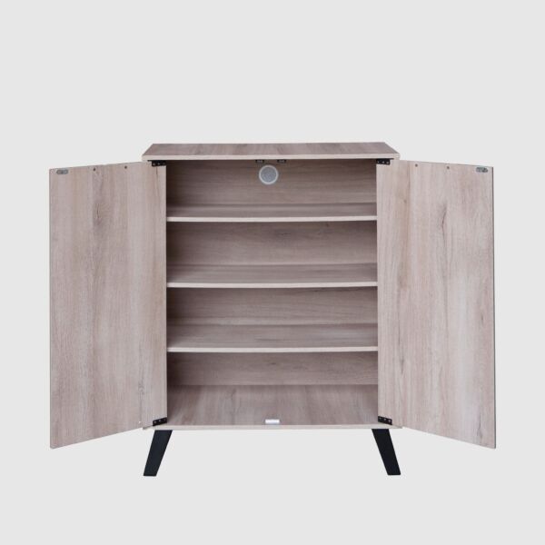 خزانة أحذية بابين خشب ماليزي لامار - بيج