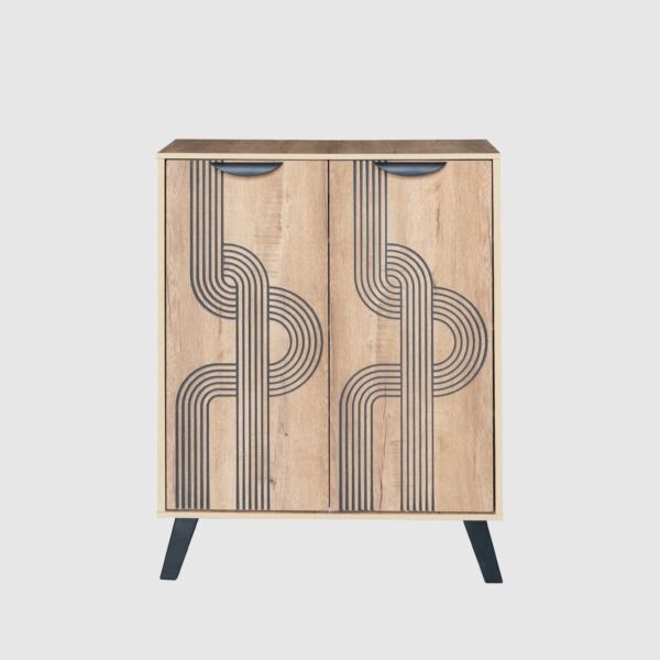 خزانة أحذية بابين خشب ماليزي لاروز - خشبي