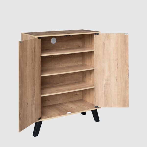 خزانة أحذية بابين خشب ماليزي لاروز - خشبي