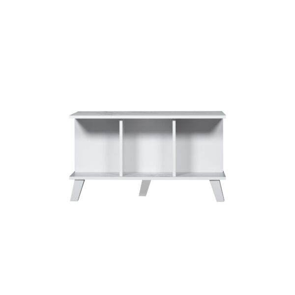 طاولة قهوة دورين خشب ماليزي اللون رخامي وأبيض 