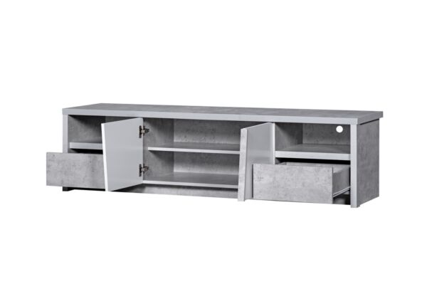 طقم طاولة تلفزيون كايلا - رمادي