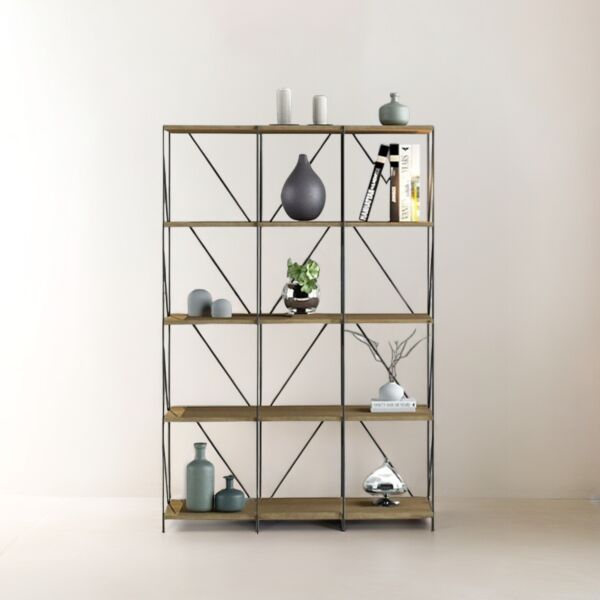 وحدة رفوف لوسان خشب ماليزي 5 ادوار  متعددة الإستخدام خشبي 