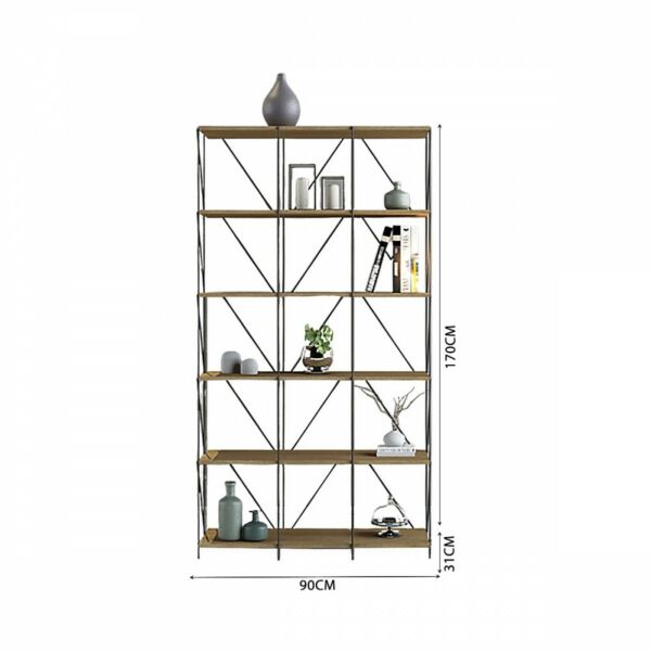 وحدة رفوف اماري خشب ماليزي 6 ادوار  متعددة الإستخدام خشبي 