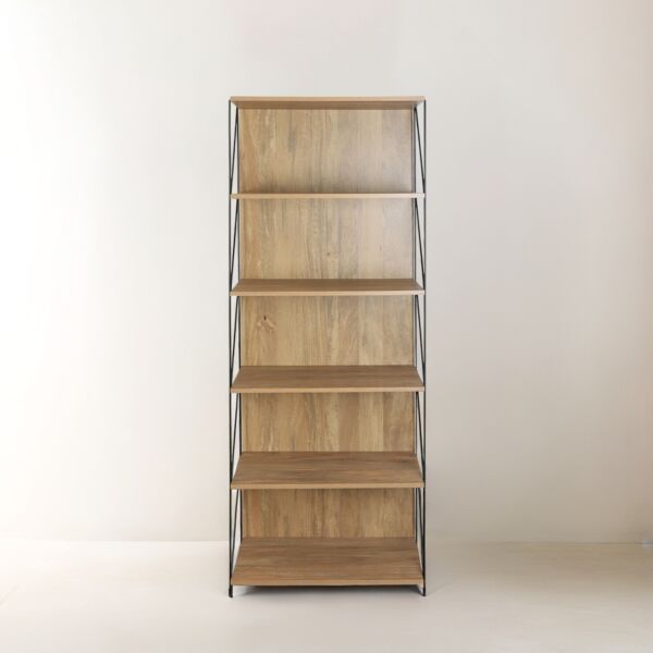 وحدة رفوف لوكس خشب ماليزي 6 ادوار  متعددة الإستخدام خشبي 