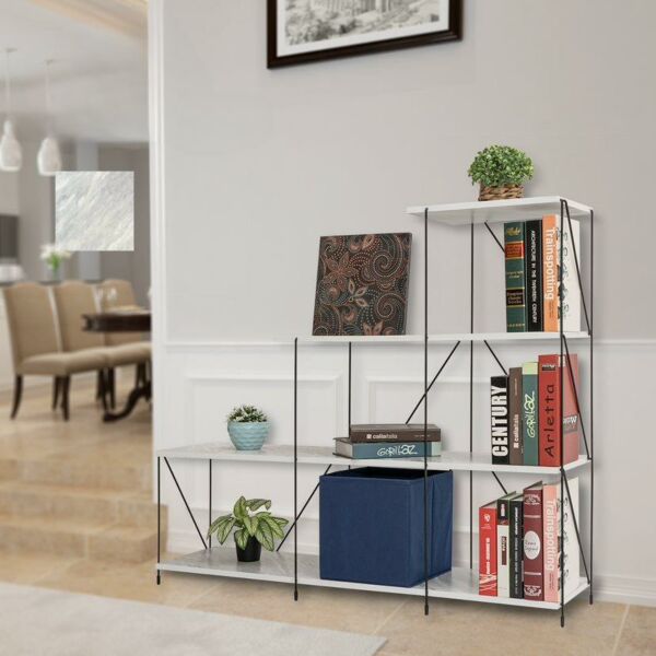 رفوف تنظيم مودرن - ابيض