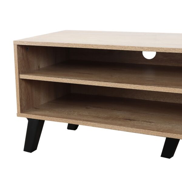 طاولة تلفاز خشب ماليزي إيفز - بني فاتح