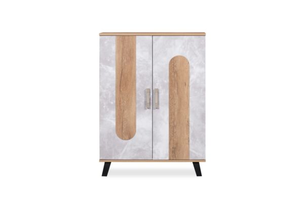 خزانة أحذية بابين فوكاس - بيج ورمادي