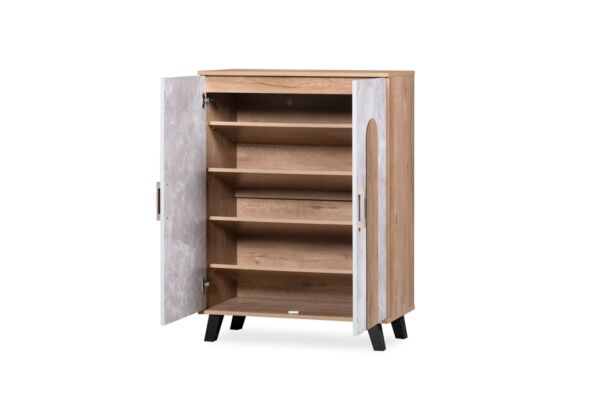 خزانة أحذية بابين فوكاس - بيج ورمادي