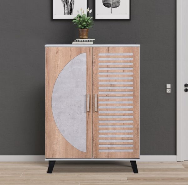 خزانة أحذية بابين ماجيستي - بيج ورمادي