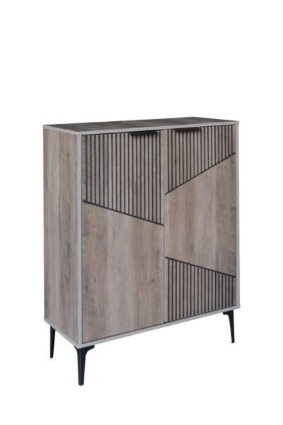 خزانة أحذية بابين خشب ماليزي روما - خشبي