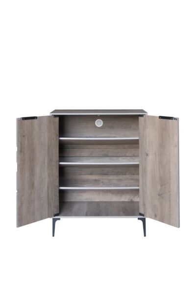 خزانة أحذية بابين خشب ماليزي لندن - خشبي