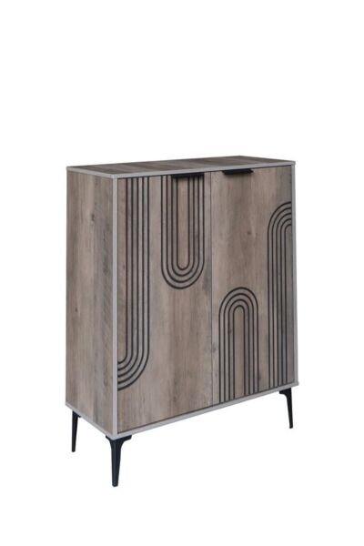 خزانة أحذية بابين خشب ماليزي موسكو - خشبي