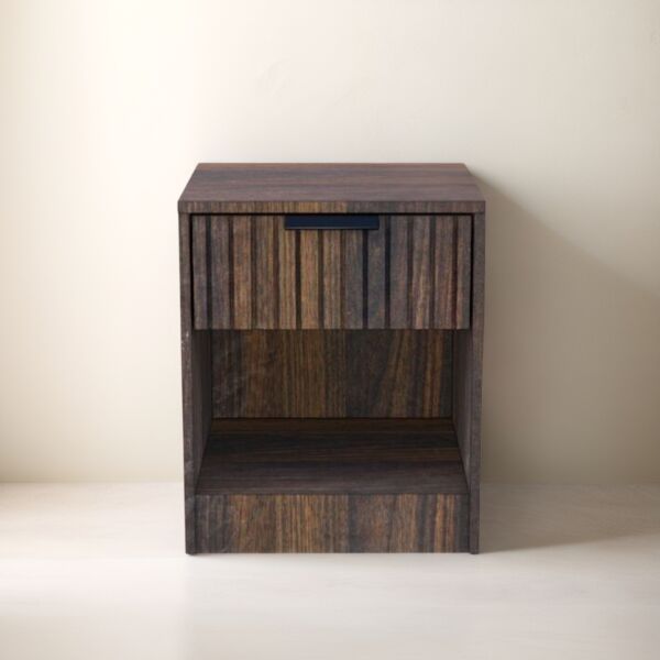 كومودينو درج ورف رومو - خشبي داكن