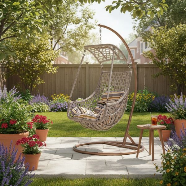 أرجوحة حديقة بيتر - مقعد واحد - رمادي