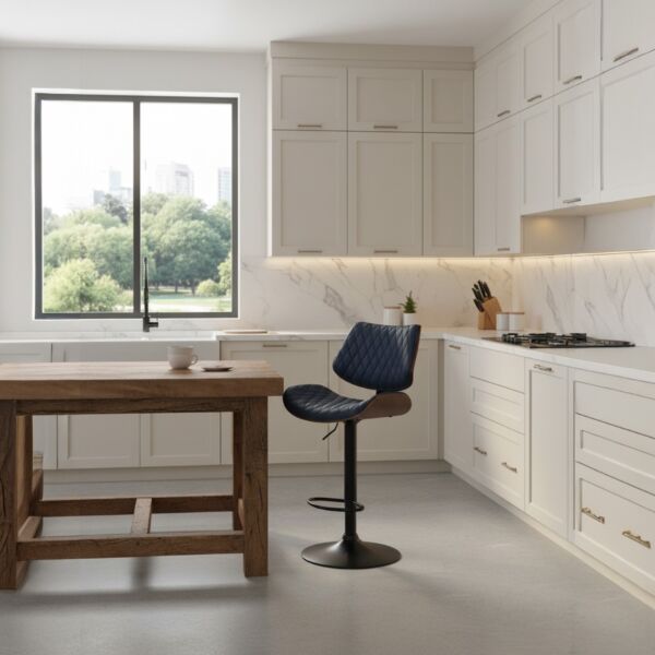 كرسي مرتفع قابل للتعديل بستيلا - ازرق غامق