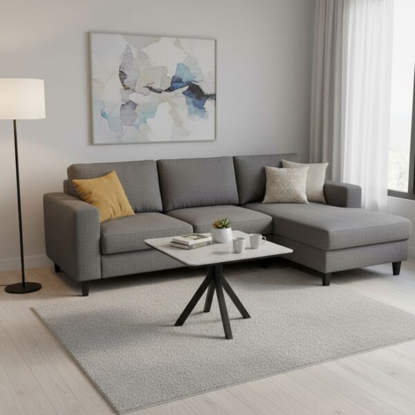 طاولة قهوه بورسلان بلينزا سكاي - رمادي