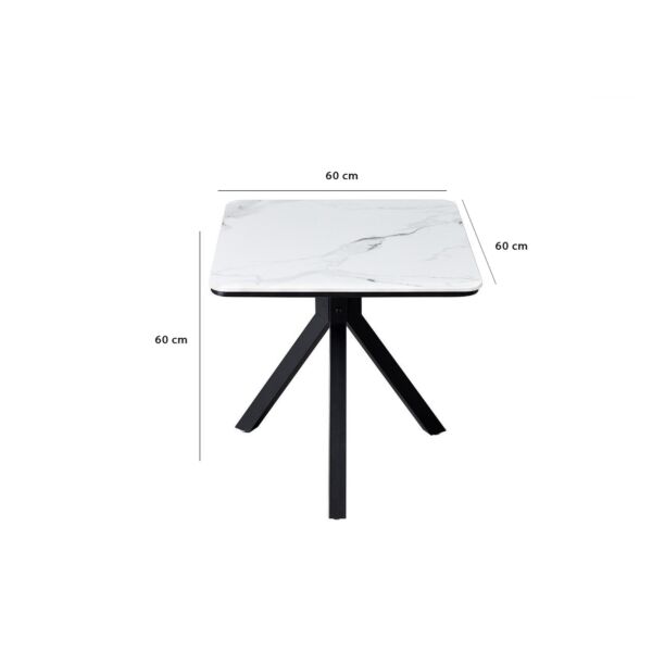 طاولة قهوه بورسلان بلينزا - ابيض