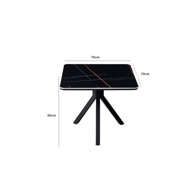 طاولة قهوة بورسلان بلينزا سكاي - اسود