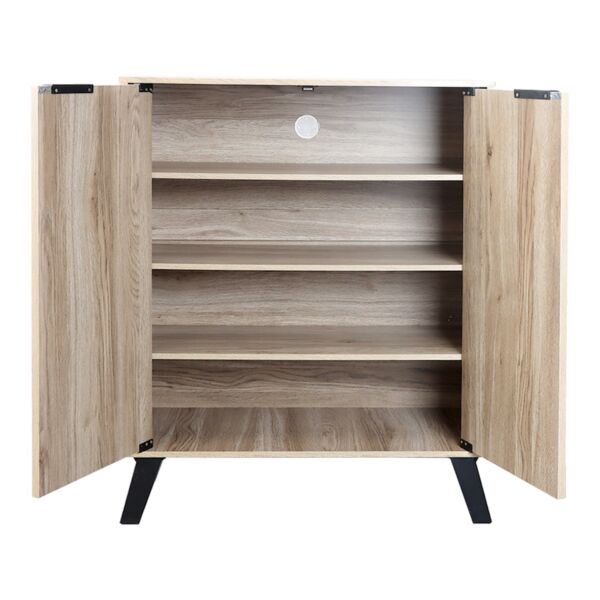 خزانة أحذية بابين خشب ماليزي لاكي - خشبي