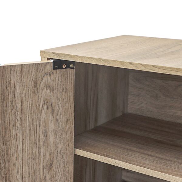 خزانة أحذية بابين خشب ماليزي لاكي - خشبي