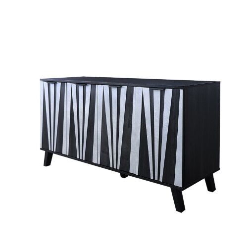 كونسول 4 أبواب شانس - أسود ورمادي