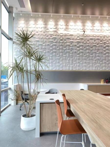 ديكور جداري بولي يوريثان كايا - ابيض