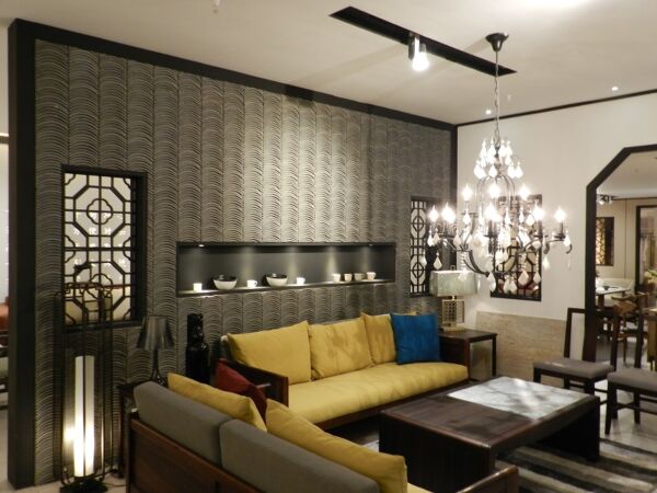 ديكور جداري بولي يوريثان البرت - رمادي