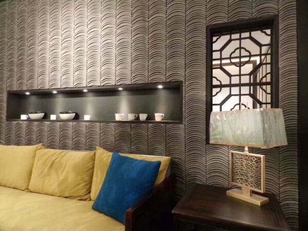 ديكور جداري بولي يوريثان البرت - رمادي