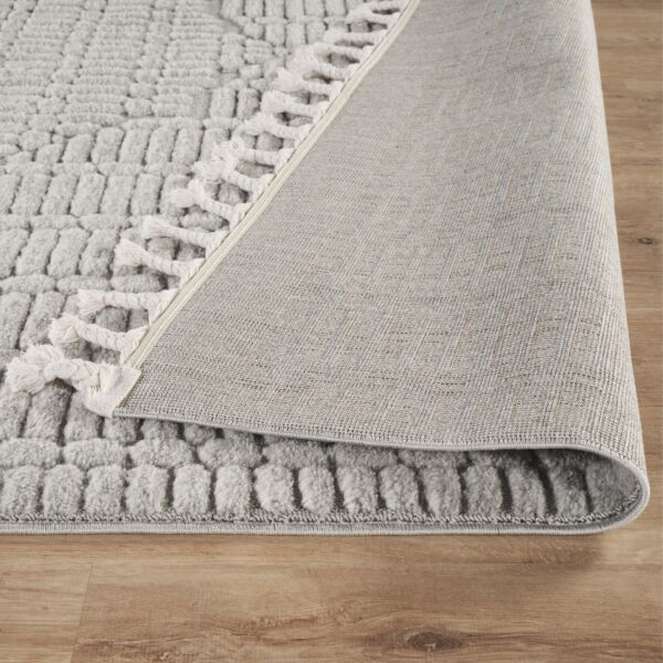 سجادة مودرن لوفير 200x300 سم - رمادي