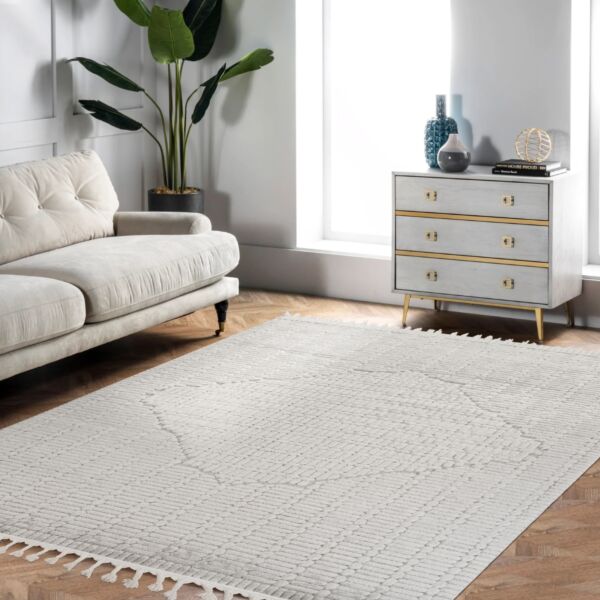 سجادة مودرن لوفير 200x300 سم - رمادي