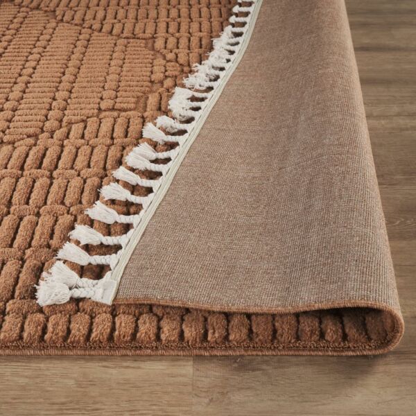 سجادة مودرن لوفير 150×230 سم - برتقالي