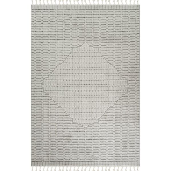 سجادة مودرن لوفير 150×230 سم - رمادي